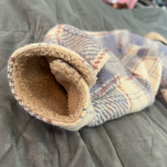 Lane 201 Fight The Frost Plaid Sherpa Lined Jacket Slate Large - Picture 13 of 16